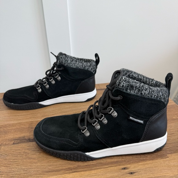 Weatherproof Rachel Suede Hiking Boots Black Women’s Size 9 - Picture 3 of 10